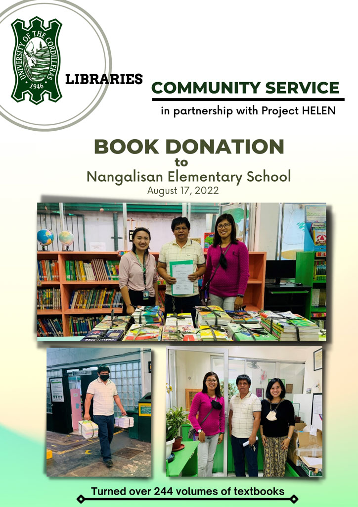 Book Donation: Nangalisan Elementary School, Baguio City