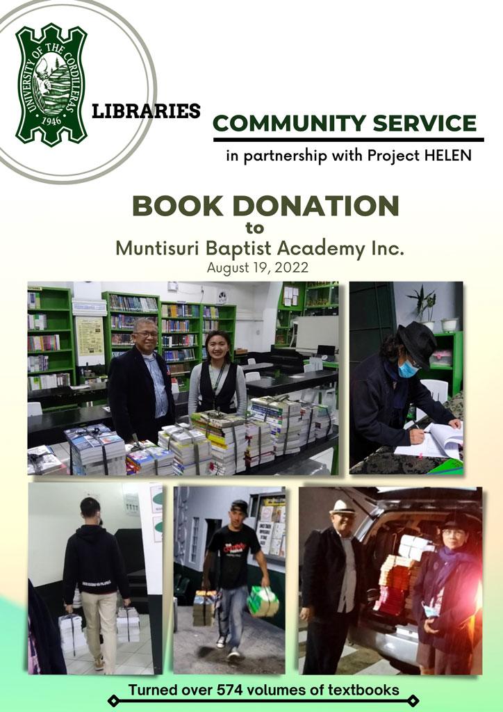 Book Donation: Muntisuri Baptist Academy Inc., Casiguran, Aurora