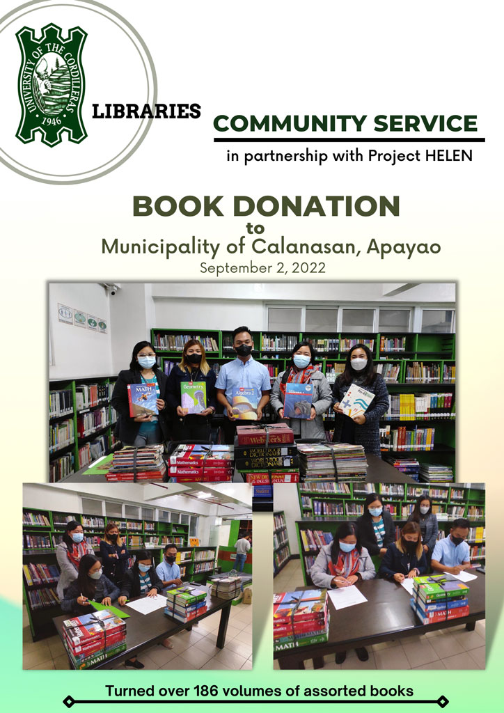 Book Donation: Municipality of Calanasan, Apayao