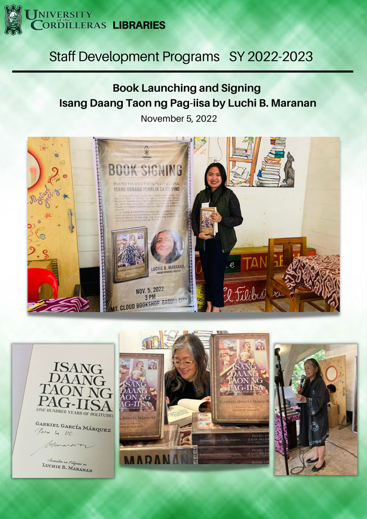 Book Launching and Signing: Isang Daang Taon ng Pag-iisa by Luchi B. Maranan