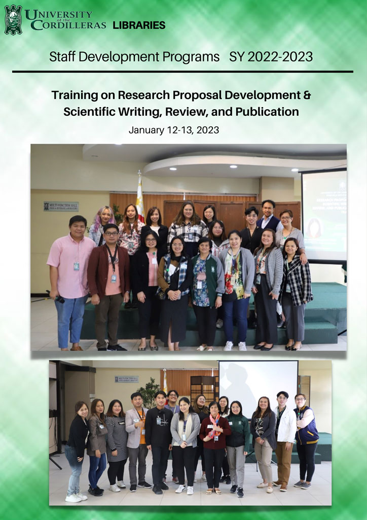 Training on Research Proposal Development & Scientific Writing, Review, and Publication