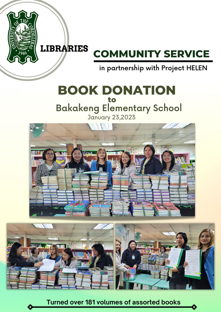 Book Donation: Bakakeng Elementary School, Baguio City