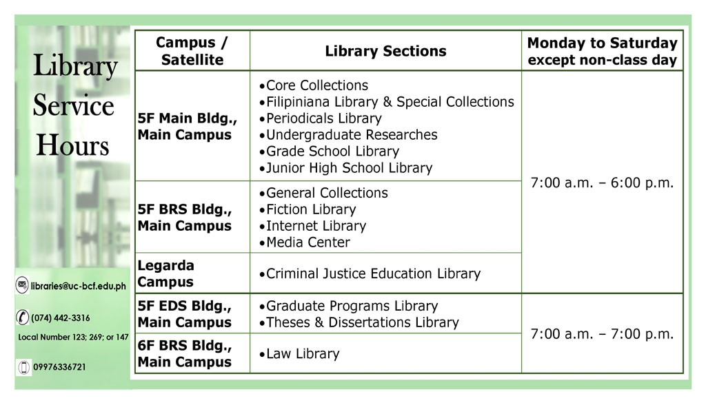 Library Hours